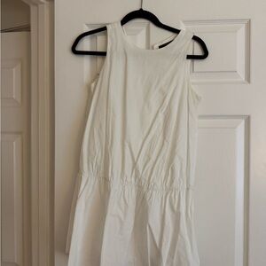 Zara White Sleeveless Mini Dress